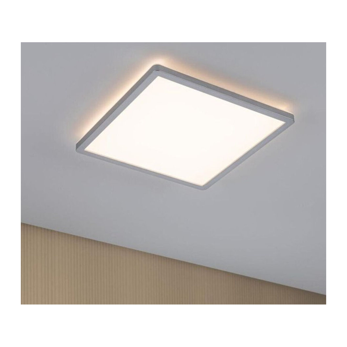 Paulmann Atria Shine LED-Deckenleuchte Warmweiß in Chrom-matt, B/B/H: 29,3 x 29,3 x 2,8 cm - Bild 2