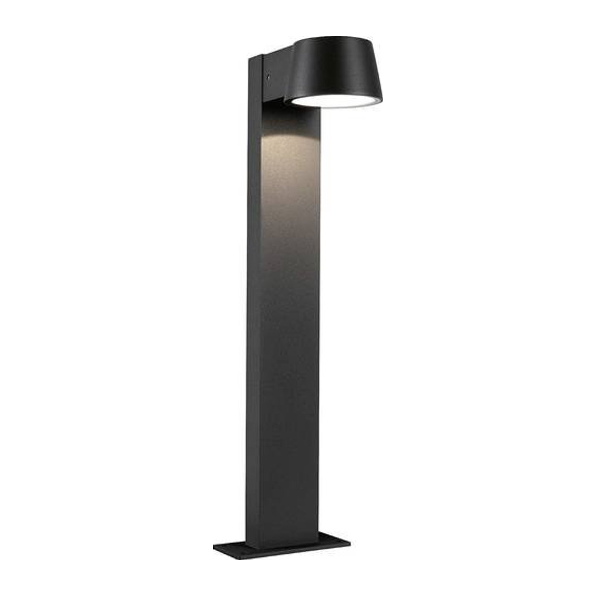 Paulmann Capea LED-Außenstandleuchte Pollerleuchte in Grau mit warmweißem Licht, 6W, IP44 - Bild 1