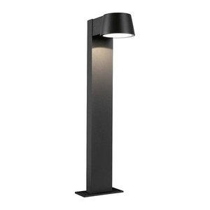Paulmann Capea LED-Außenstandleuchte Pollerleuchte in Grau mit warmweißem Licht, 6W, IP44