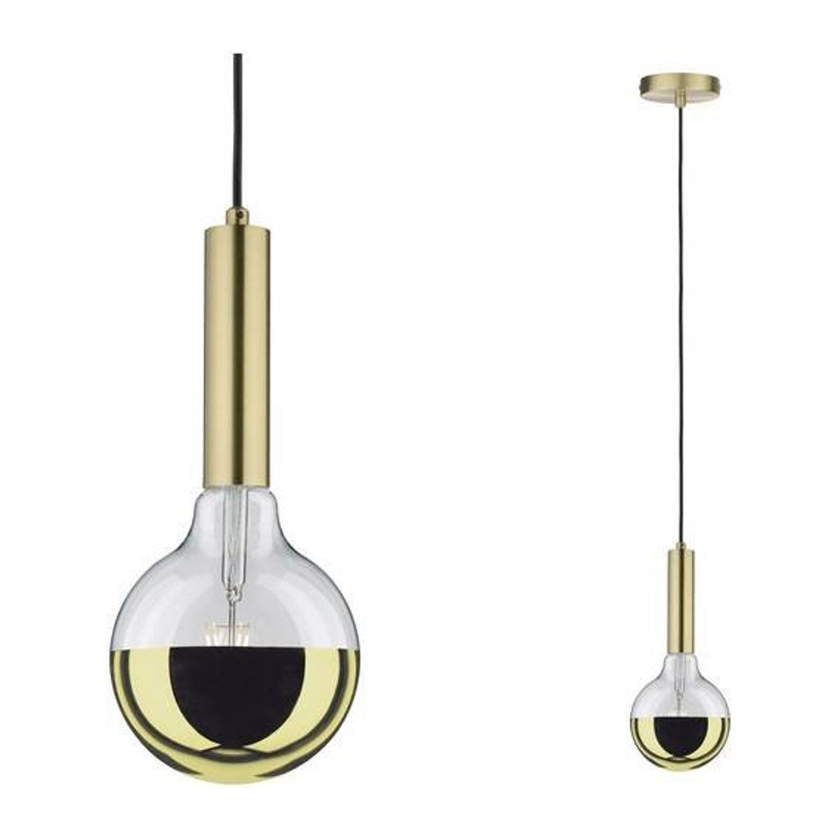 Paulmann Kine 79756 Pendelleuchte LED E27 in Messing gebürstet Modern - Bild 1