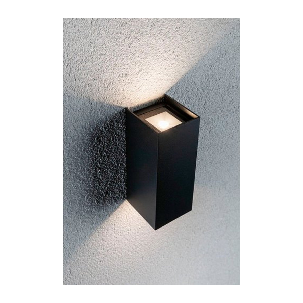 Paulmann LED Außenwandleuchte Flame Anthrazit Modern B/H/T: 6,5 x 15,5 x 6,5 cm, IP44, Warmweiß - Bild 2