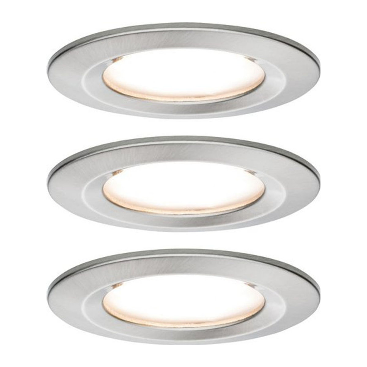 Paulmann LED Einbaustrahler Nova Coin in Silber, 6,5 W, Warmweiß, Aluminium - Bild 1