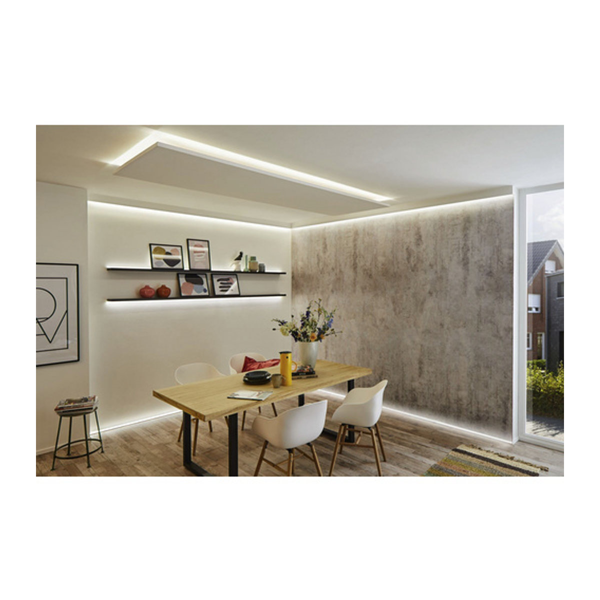 Paulmann LED-Streifen-Basisset mit Stecker 24V in Warmweiß und Silber - Bild 2