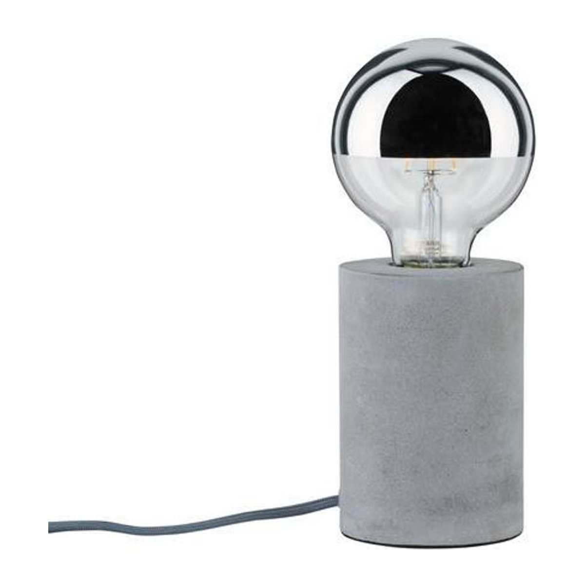 Paulmann Neordic Mik 79621 Tischlampe LED E27 20W in Beton-Grau im skandinavischen Design - Bild 1