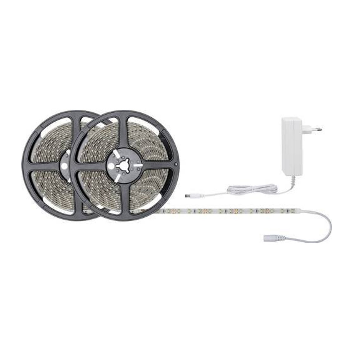 Paulmann SimpLED LED-Streifen-Komplettset für Möbelbeleuchtung, Warmweiß, 10m, 1920 lm, Weiß - Bild 1