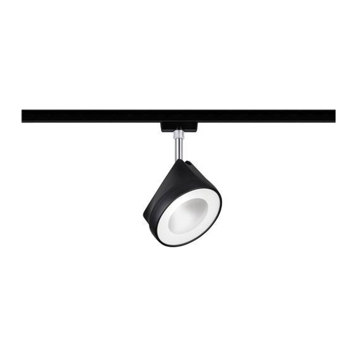 Paulmann URail Arena LED Schienensystem-Leuchte aus Metall in Schwarz und Chrom, 14W, Neutralweiß, B x H x T: 12,3 x 19,1 x 12,3 cm - Bild 1