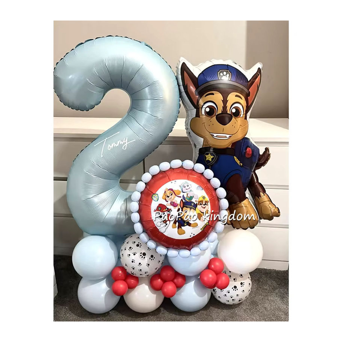 Paw Patrol Folienballons Chase und Rubble für Kindergeburtstag und Partydekoration, mehrfarbig - Bild 3