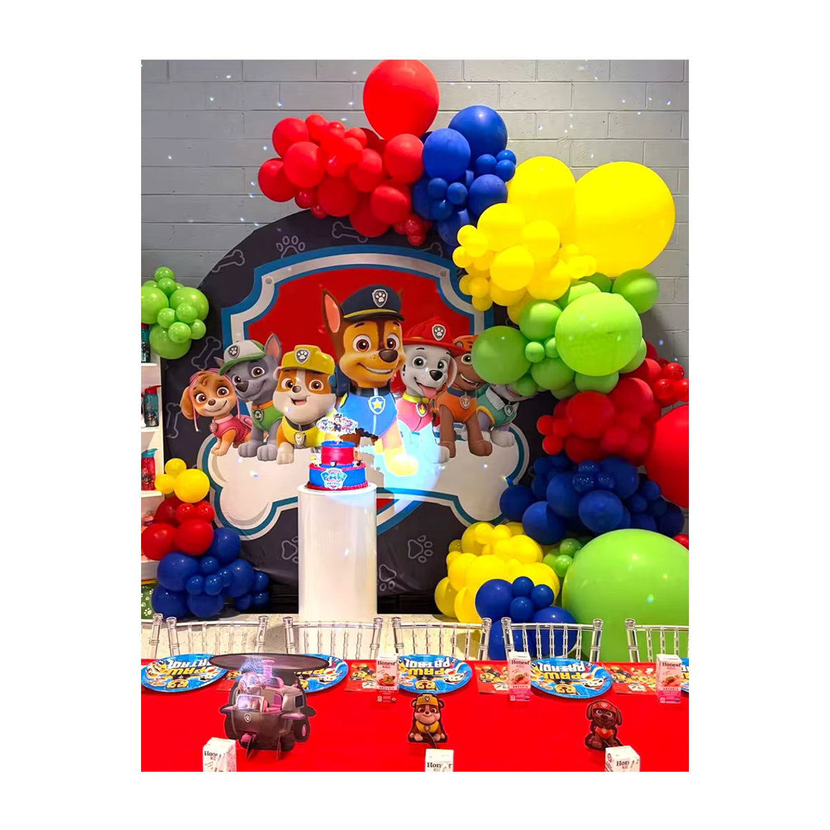 PAW Patrol Girlande aus Aluminiumfolien-Ballons für Kindergeburtstage und Babypartys, mehrfarbig - Bild 3