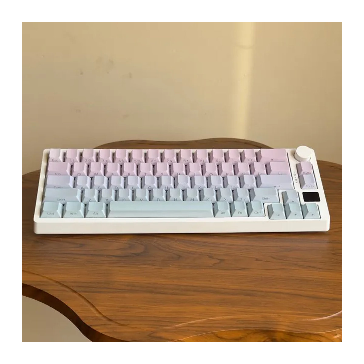 PBT Tastenkappen Set mit Farbverlauf und seitlicher Beschriftung, 127 Tasten im Cherry Profil für Cherry MX Switches, Mehrfarbig - Bild 1