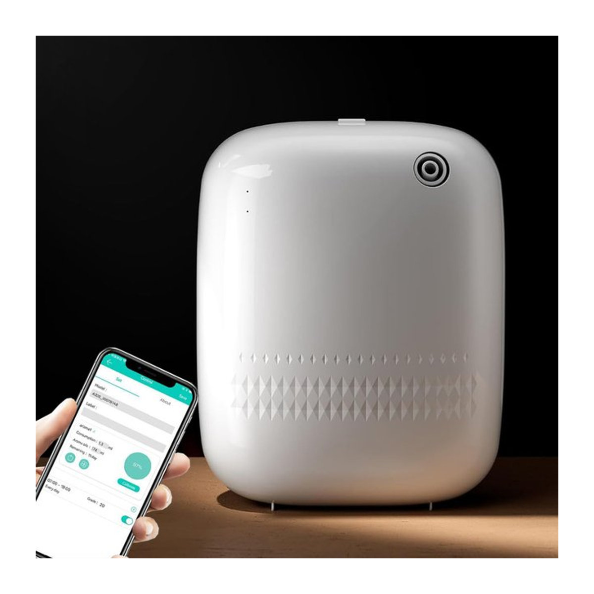 PDQ Intelligenter Duftöldiffusor mit App-Steuerung, Weiß, 400 ml - Bild 1