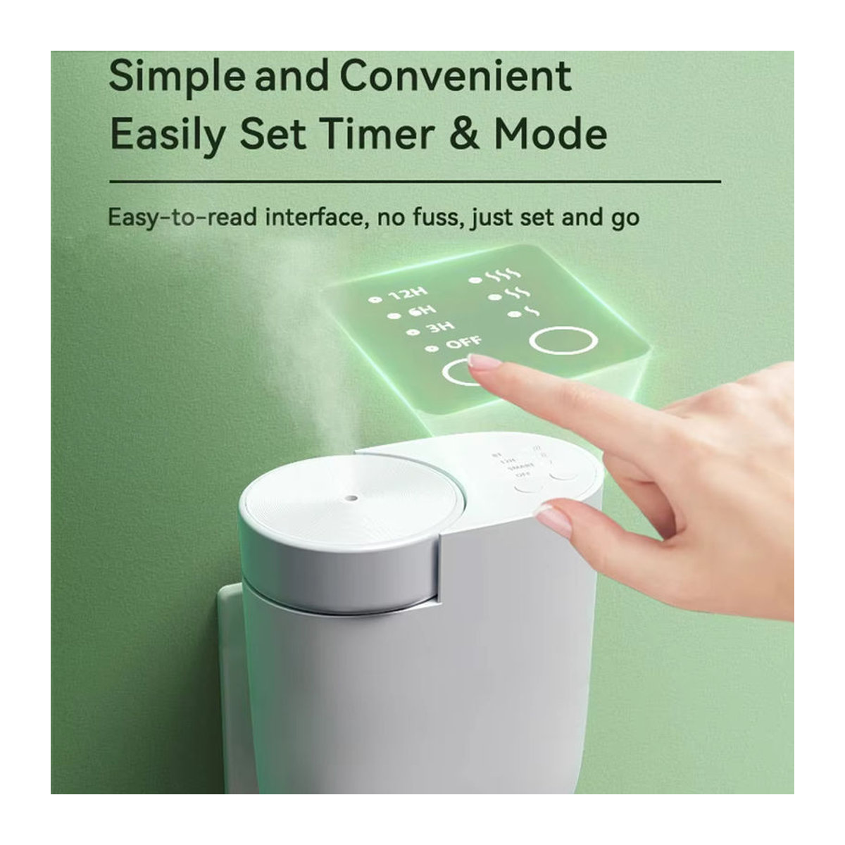 PDQ Plug-in-Diffusor wasserlose Duftluftmaschine mit Bluetooth-Steuerung für ätherische Öle in Schwarz oder Weiß - Bild 3