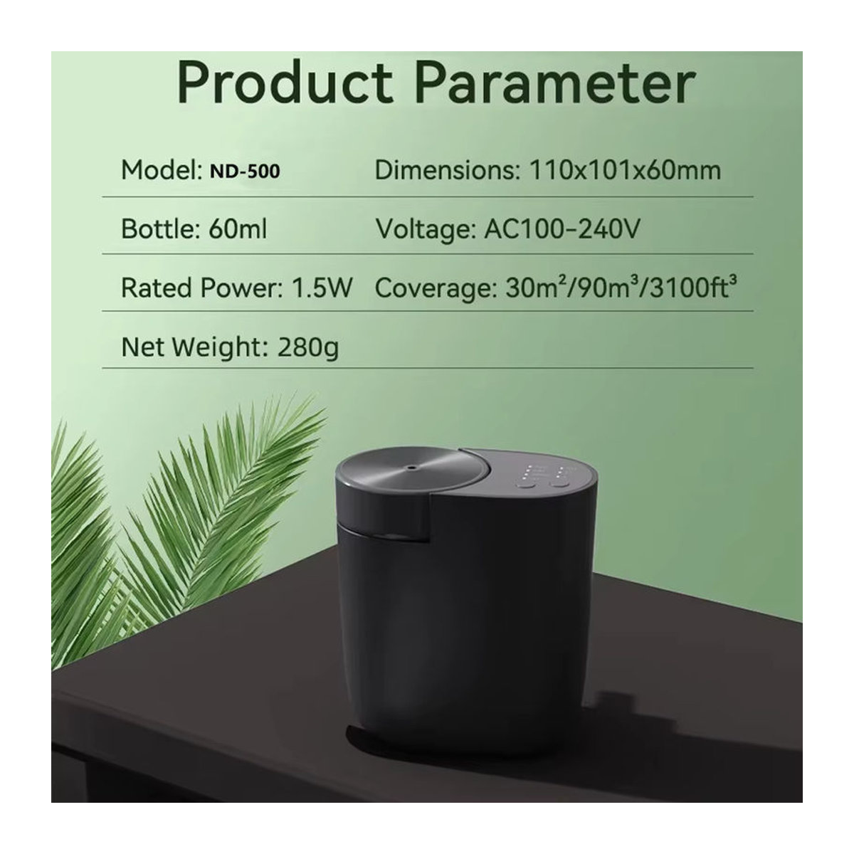 PDQ Plug-in-Diffusor wasserlose Duftluftmaschine mit Bluetooth-Steuerung für ätherische Öle in Schwarz oder Weiß - Bild 5