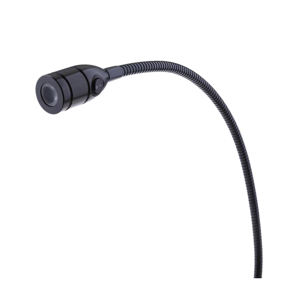 Perfeclan LED-Leseleuchte für Boote und Wohnmobile mit Schwanenhals, Schwarz, 12V, 3W, 6000K Kaltweiß - Bild 2