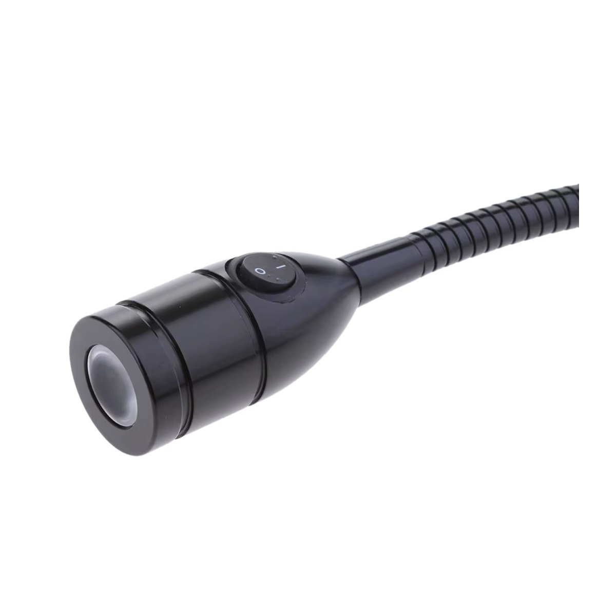 Perfeclan LED-Leseleuchte für Boote und Wohnmobile mit Schwanenhals, Schwarz, 12V, 3W, 6000K Kaltweiß - Bild 3