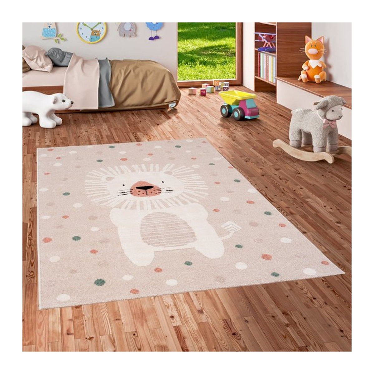 Pergamon Kinder Teppich Happy Kids in Beige, gewebt - Bild 1