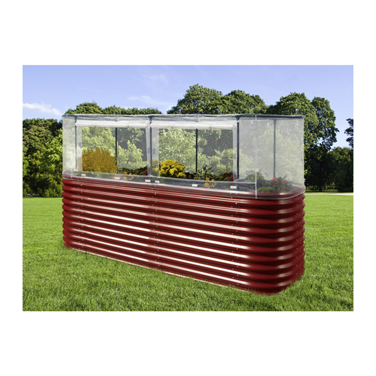 PERGART Hochbeetabdeckung L transparent H x B: 95 x 238 cm - Bild 2