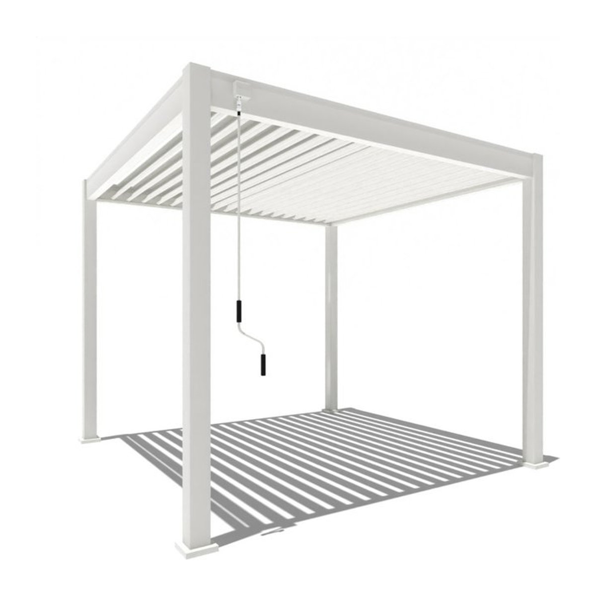 PERGOLINE Pavillon Trumpf Pergola aus Alu und Stahl in Weiß, B/T: 3 x 3 m - Bild 1