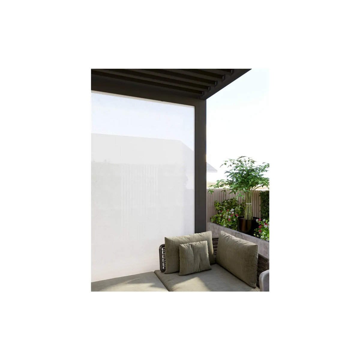 PergoLine Sonnenrollo Trumpf + Superior in Anthrazit, Breite: 3 m - Bild 2