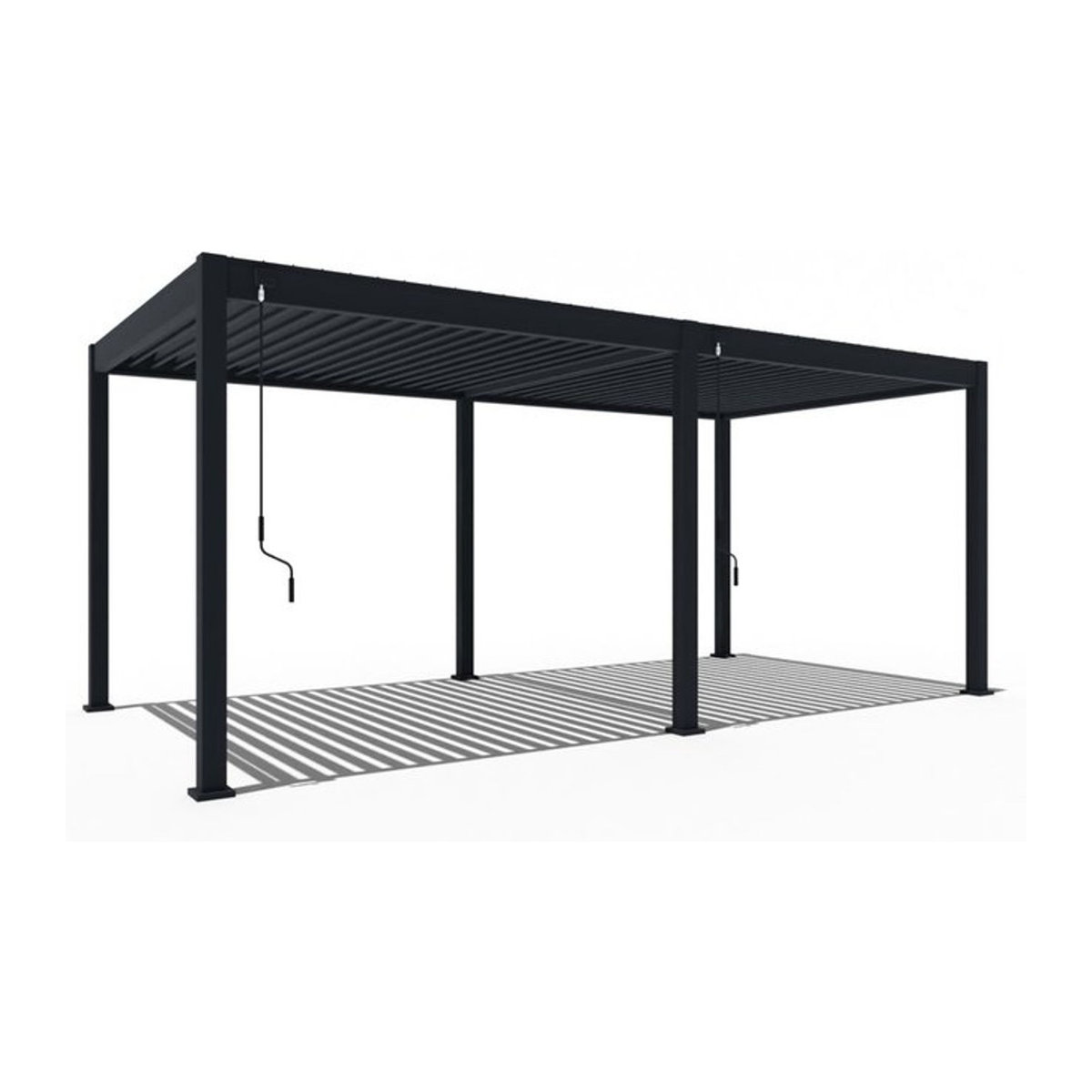PergoLine Superior Pergola aus Aluminium in Anthrazit, B/T: 600 x 255 cm - Bild 1