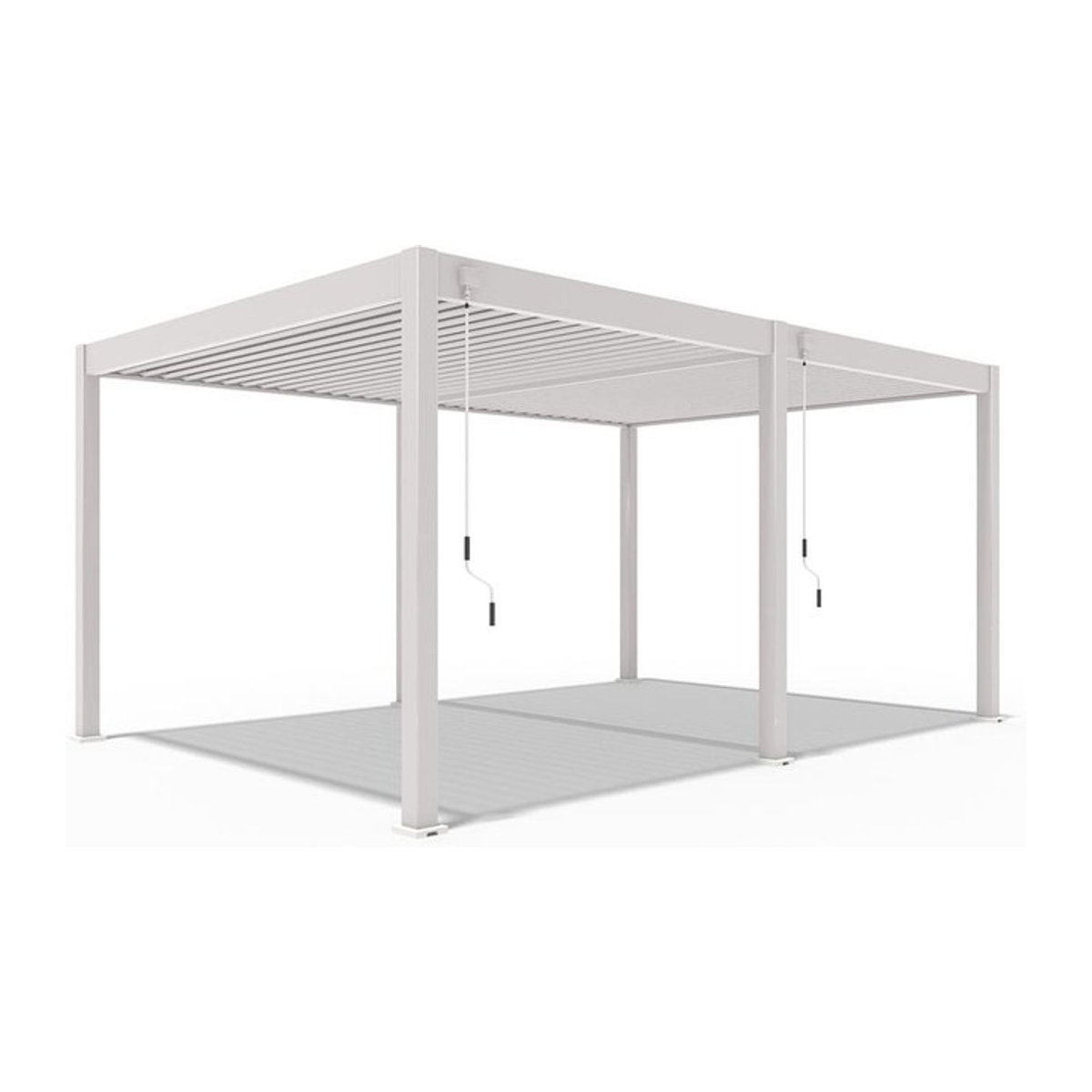 PergoLine Superior Pergola aus Aluminium in Beige, B: 360 cm, T: 530 cm - Bild 1