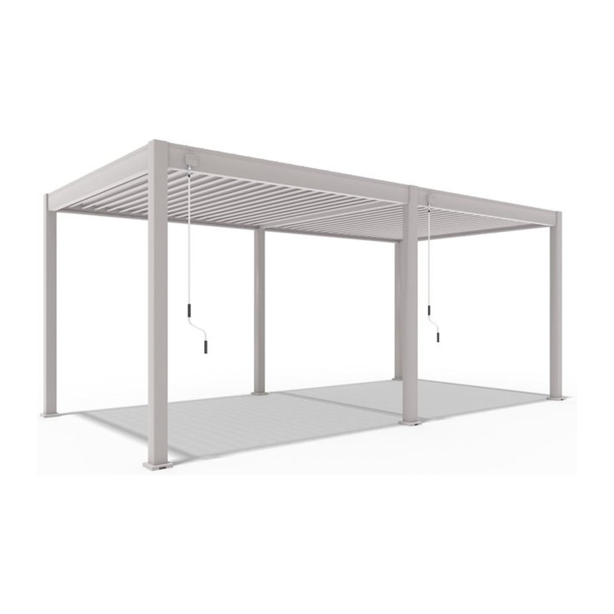 PergoLine Superior Pergola aus Aluminium in Beige B: 600 cm, T: 300 cm - Bild 1