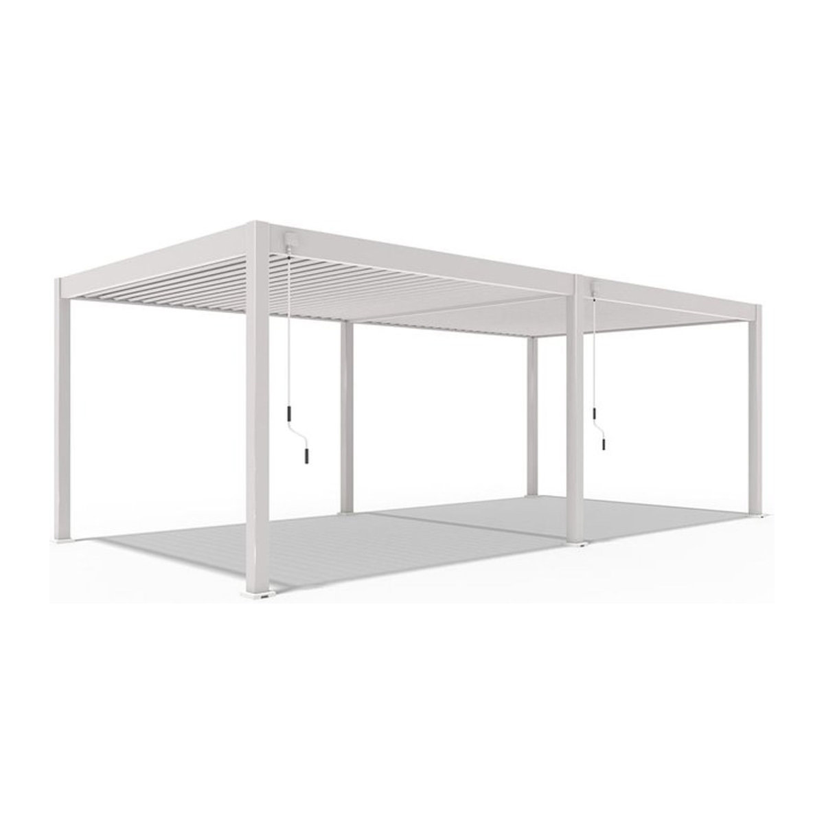 PergoLine Superior Pergola aus Aluminium in Beige, B/T: 3,6 x 7,2 m - Bild 1