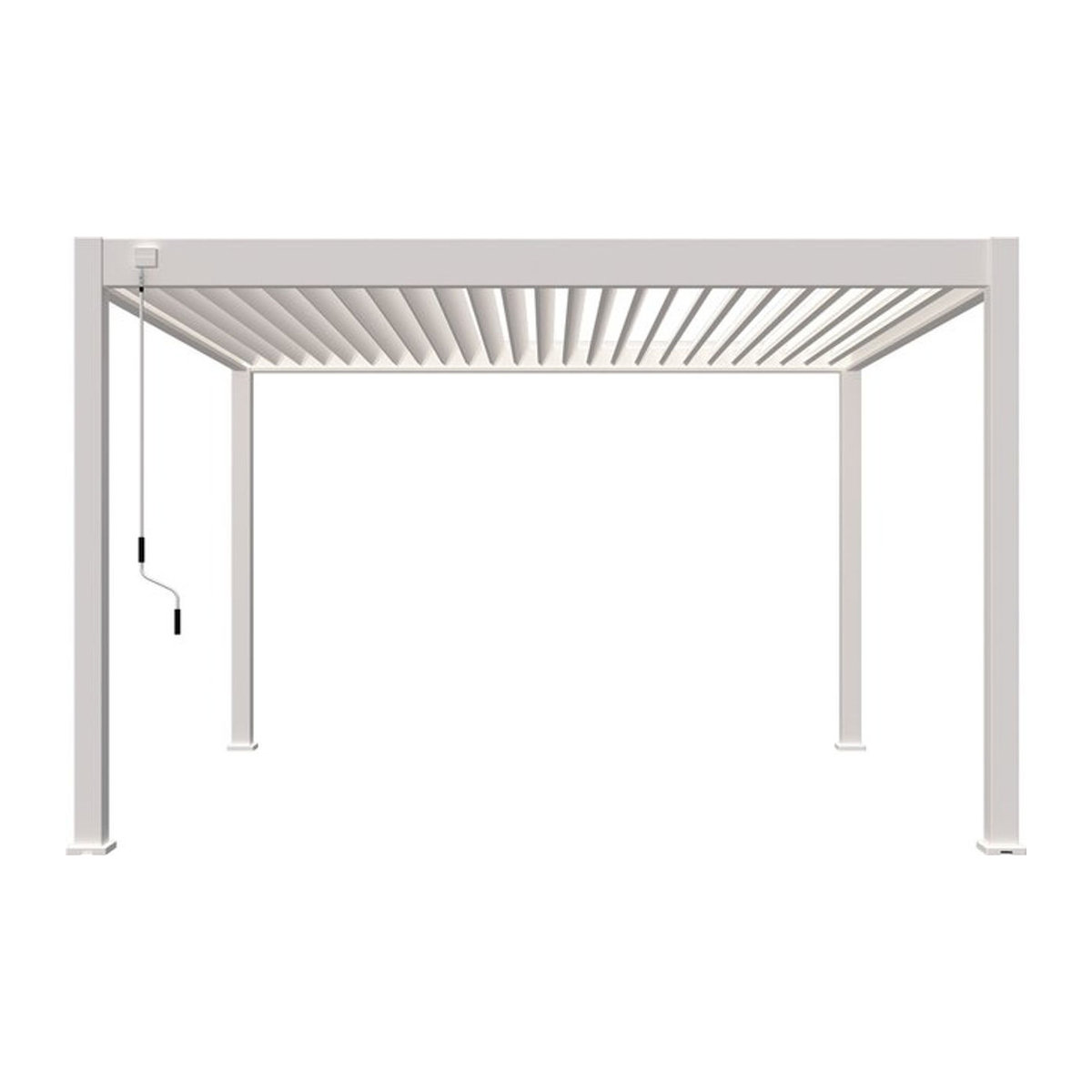 PergoLine Superior Pergola aus Aluminium in Weiß, B/T: 400 x 360 cm - Bild 1