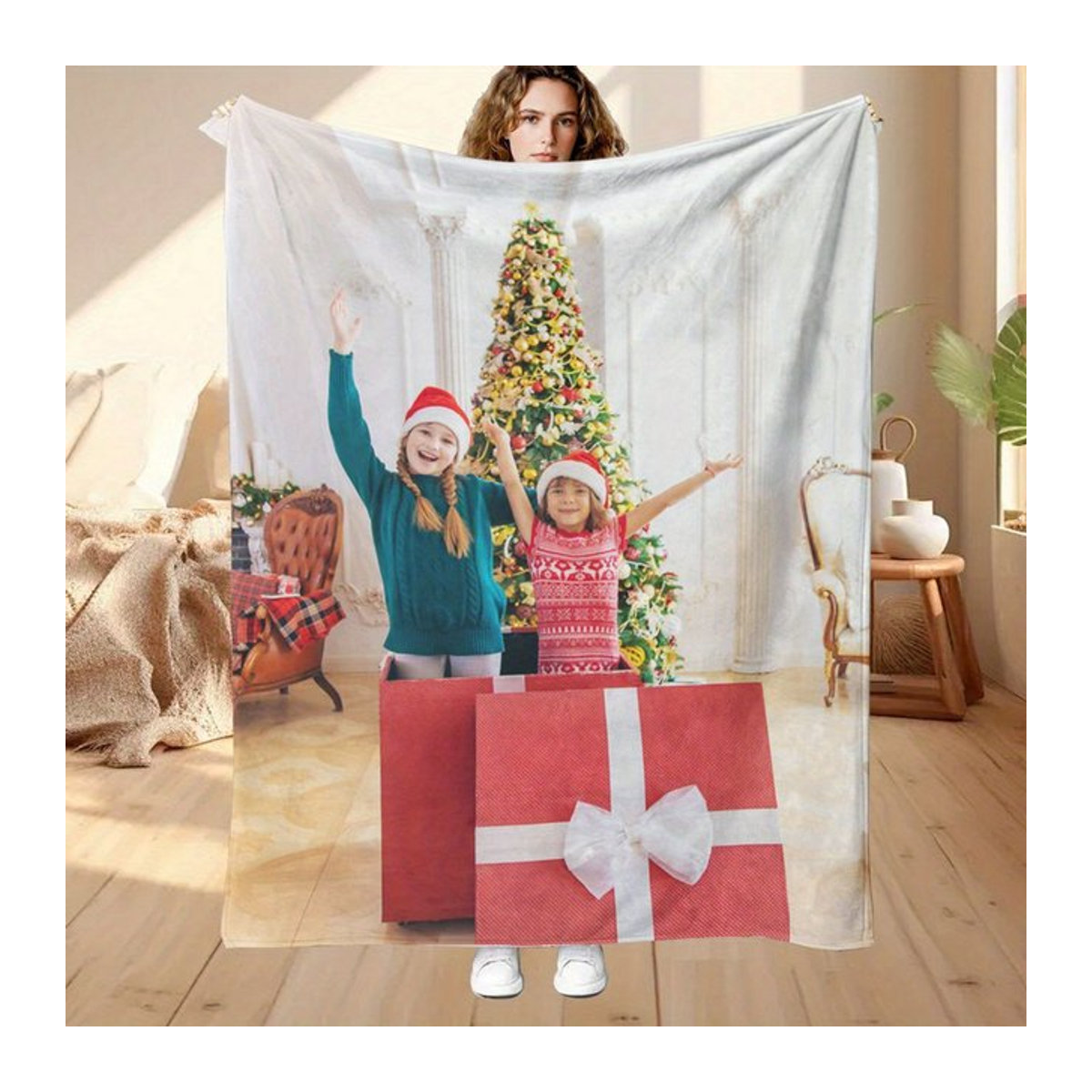 Personalisierte Flanelldecke von Sandra Rich in Mehrfarbig, individuell gestaltbare Fleece-Decke für warme Gedenkmomente - Bild 1