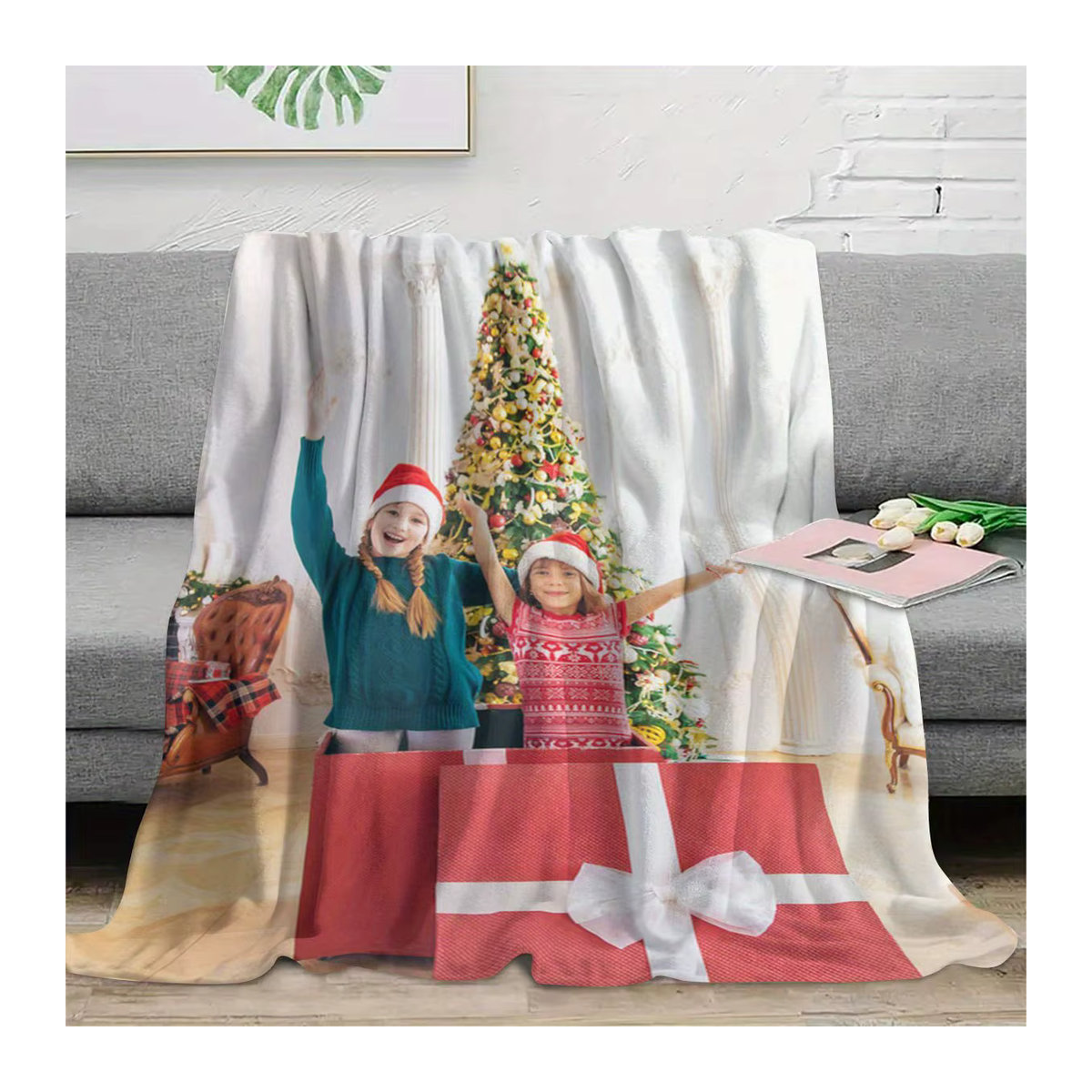 Personalisierte Flanelldecke von Sandra Rich in Mehrfarbig, individuell gestaltbare Fleece-Decke für warme Gedenkmomente - Bild 3