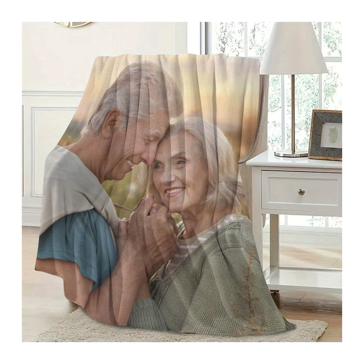 Personalisierte Fleece-Decke mit eigenem Foto, mehrfarbig, wärmend für Sofa, Bett und Outdoor - Bild 5