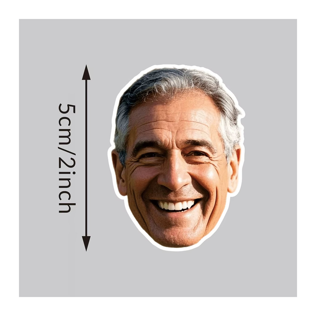 Personalisierte Foto Aufkleber mit eigenem Gesicht für Geburtstage, mehrfarbig, unregelmäßige Form - Bild 2