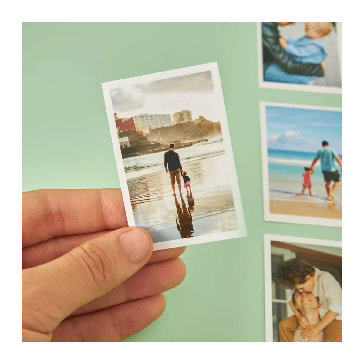 Personalisierte Fotodrucke für Paare als individuelles Geschenk zum Valentinstag oder Weihnachten, weiß, Hochformat, rechteckig, rahmenlos - Bild 3