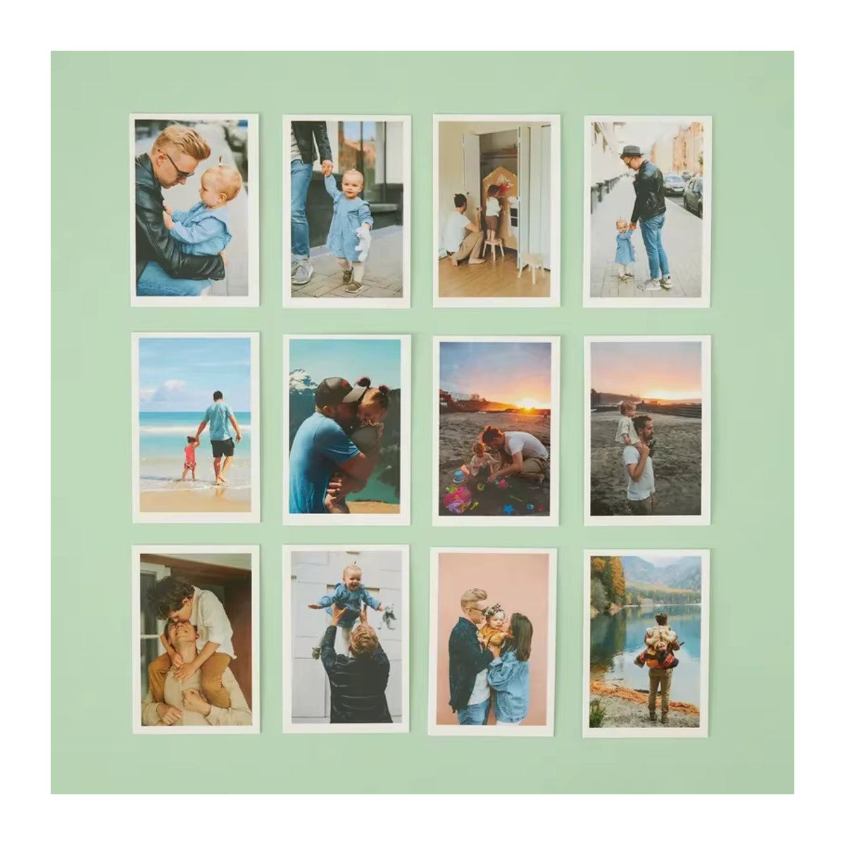 Personalisierte Fotodrucke für Paare als individuelles Geschenk zum Valentinstag oder Weihnachten, weiß, Hochformat, rechteckig, rahmenlos - Bild 4