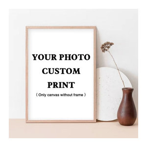 Personalisierte Leinwand im Hochformat für Fotos, Landschaften oder Typografie, weiß, rahmenlos