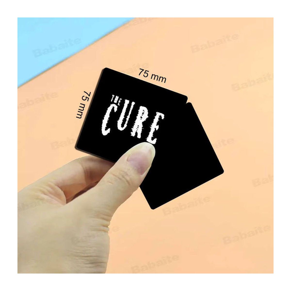 Personalisierte The Cure Logo Kühlschrankmagnete, rund, mehrfarbig, magnetische Kühlschrank-Dekoration als Erinnerungsgeschenk oder Hochzeitsgeschenk - Bild 3