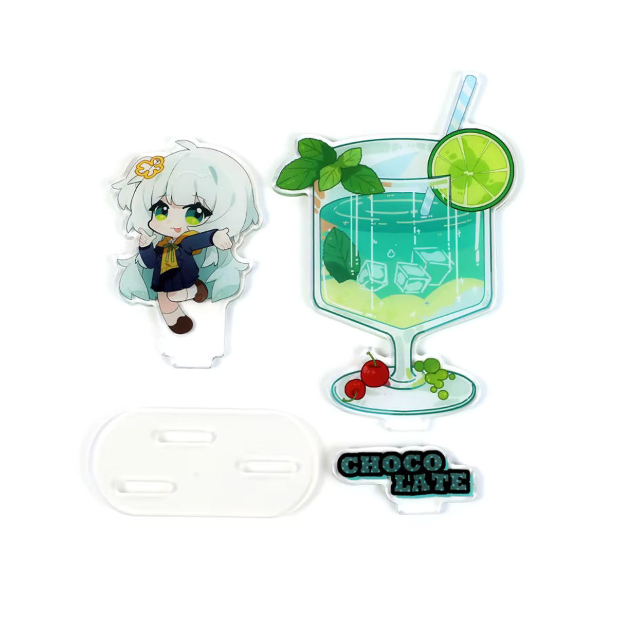 Personalisierter Acrylständer von Bomaijie mit doppelseitigem Druck, transparente Anime-Cartoon-Figur in unregelmäßiger Form zur Dekoration - Bild 2
