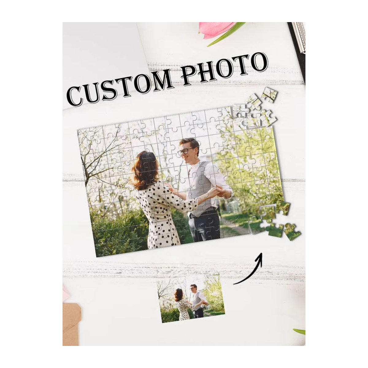 Personalisiertes Foto-Puzzle mit eigenem Motiv für die häusliche Dekoration, rechteckig und mehrfarbig - Bild 5