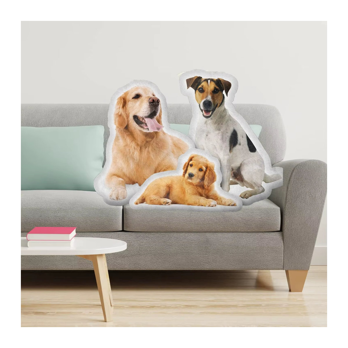 Personalisiertes Fotokissen für Katzen und Hunde in Mehrfarbig als individuelles Geschenk - Bild 1