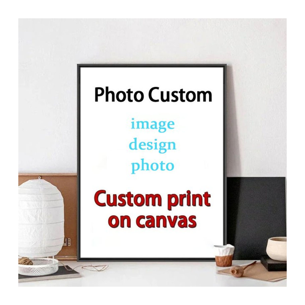 Personalisiertes Fotoposter als Leinwanddruck in Weiß für Wanddekoration und Geschenke, Hochformat, Rechteckig, Rahmenlos - Bild 1