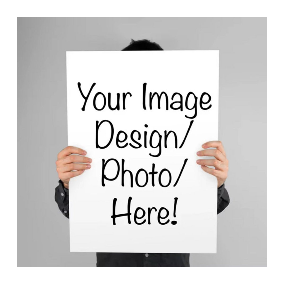 Personalisiertes Fotoposter auf Leinwand in Weiß, rechteckiges Hochformat für Hochzeiten, Geburtstage und Heimdekoration - Bild 1