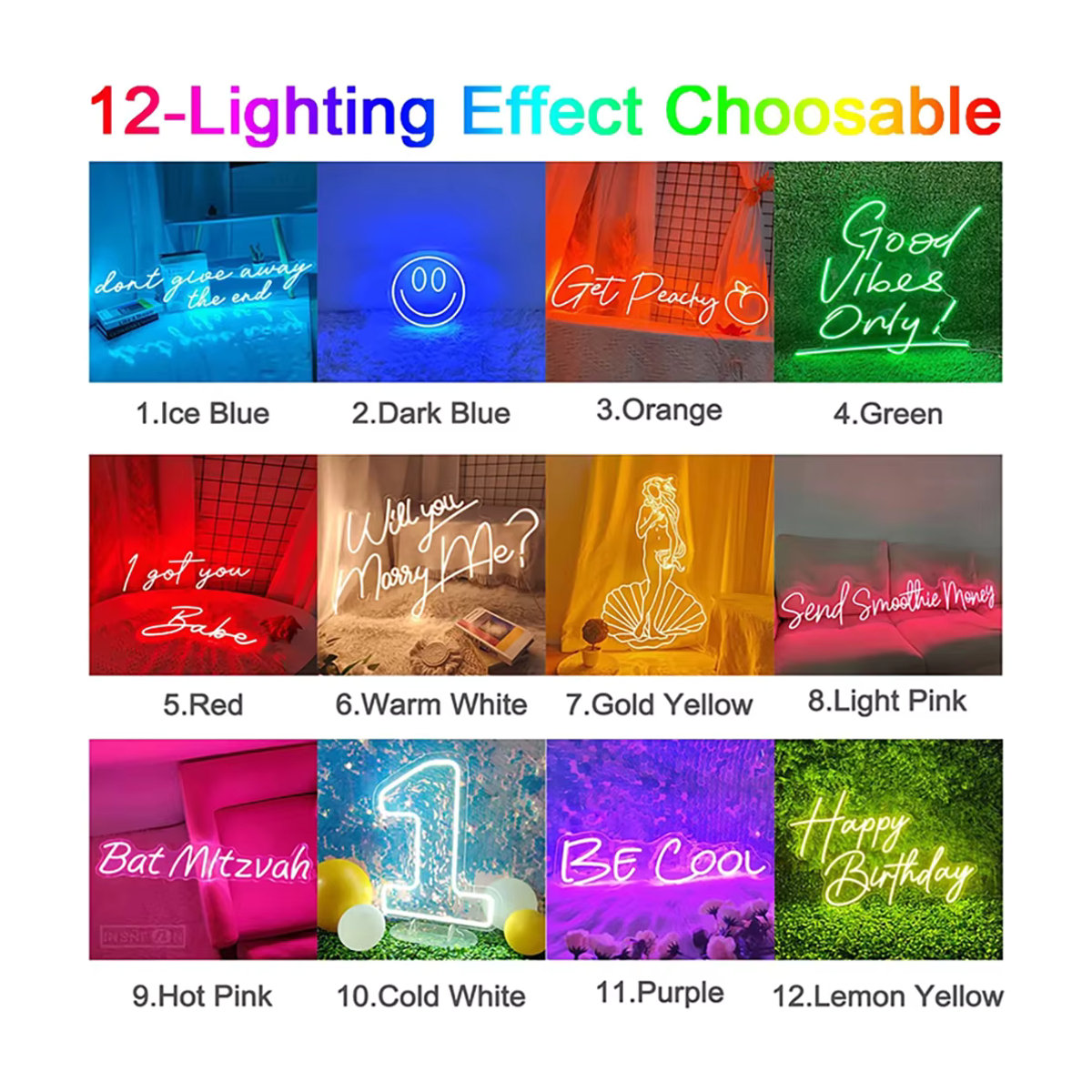 Personalisiertes Gamer-Neonschild mit Game-Controller-Design, LED-Wanddekoration aus Kunststoff, USB-betrieben, Farben: Rot, Rosa oder Bunt, Breite: 25,4 cm - Bild 4