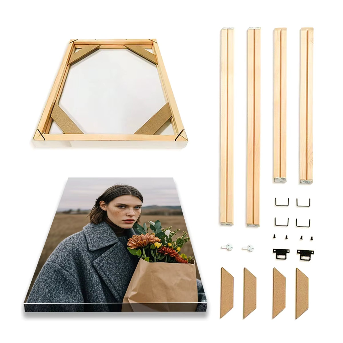 Personalisiertes Leinwandposter mit deinem Foto als dekorative Wandkunst in Querformat und Mehrfarbig - Bild 2