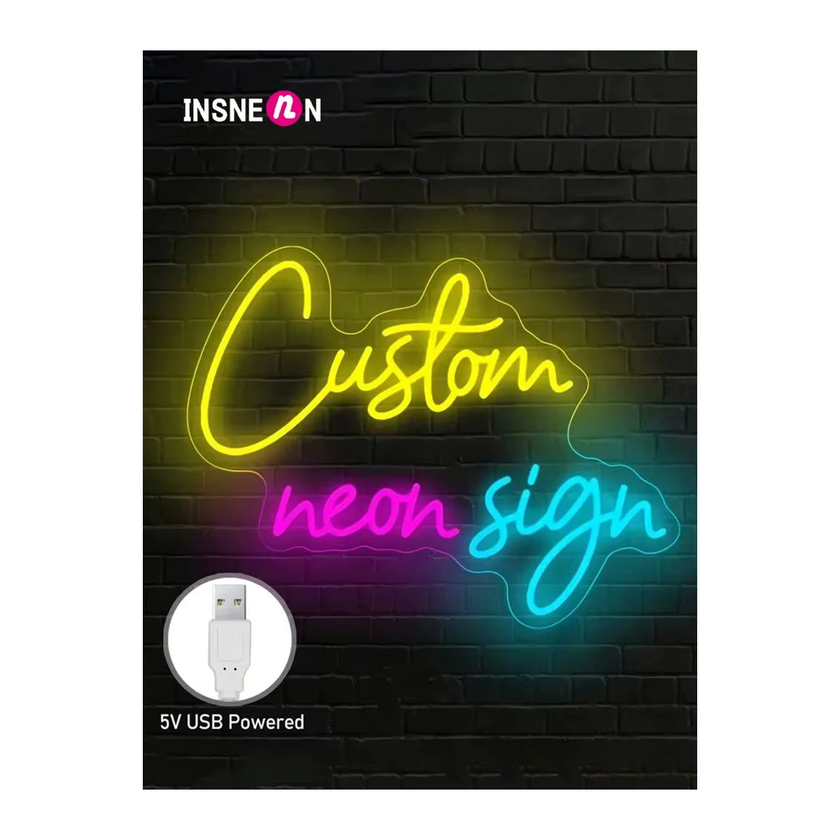 Personalisiertes Neon-LED-Namensschild aus Acryl in Rot zur Wanddekoration für Kinderzimmer, Hochzeiten oder Bars - Bild 3