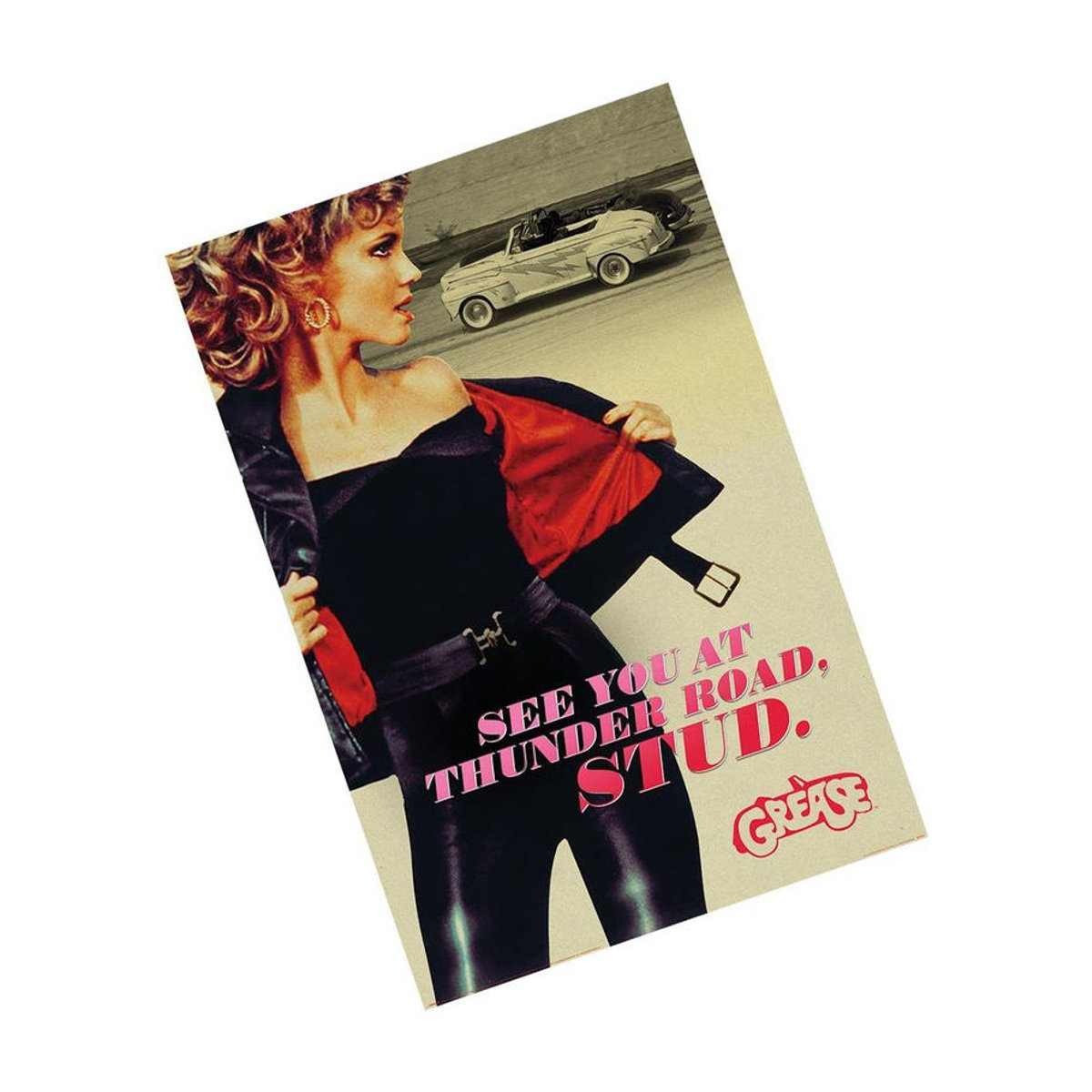 Pertemba FR - Apparel Vintage Poster Grease Zie Je Bij Thunder Road Stud Maxi, Schwarz/Mehrfarbig, Breite: 91,5 cm - Bild 2