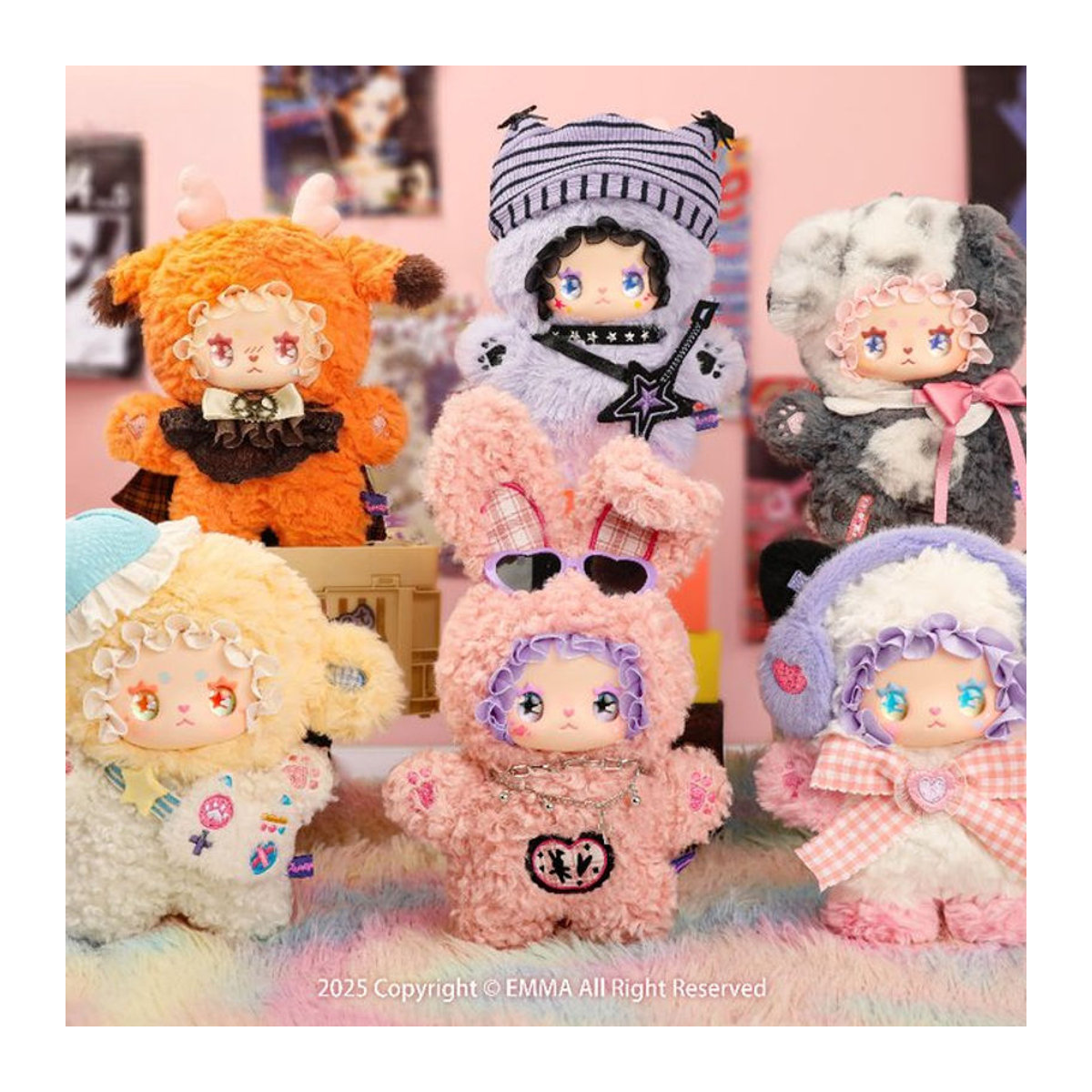 Petnior Emma Punk Era Serie Blind Box Mystery Box Anime Figur als mehrfarbige Dekoration und Sammlerstück - Bild 1