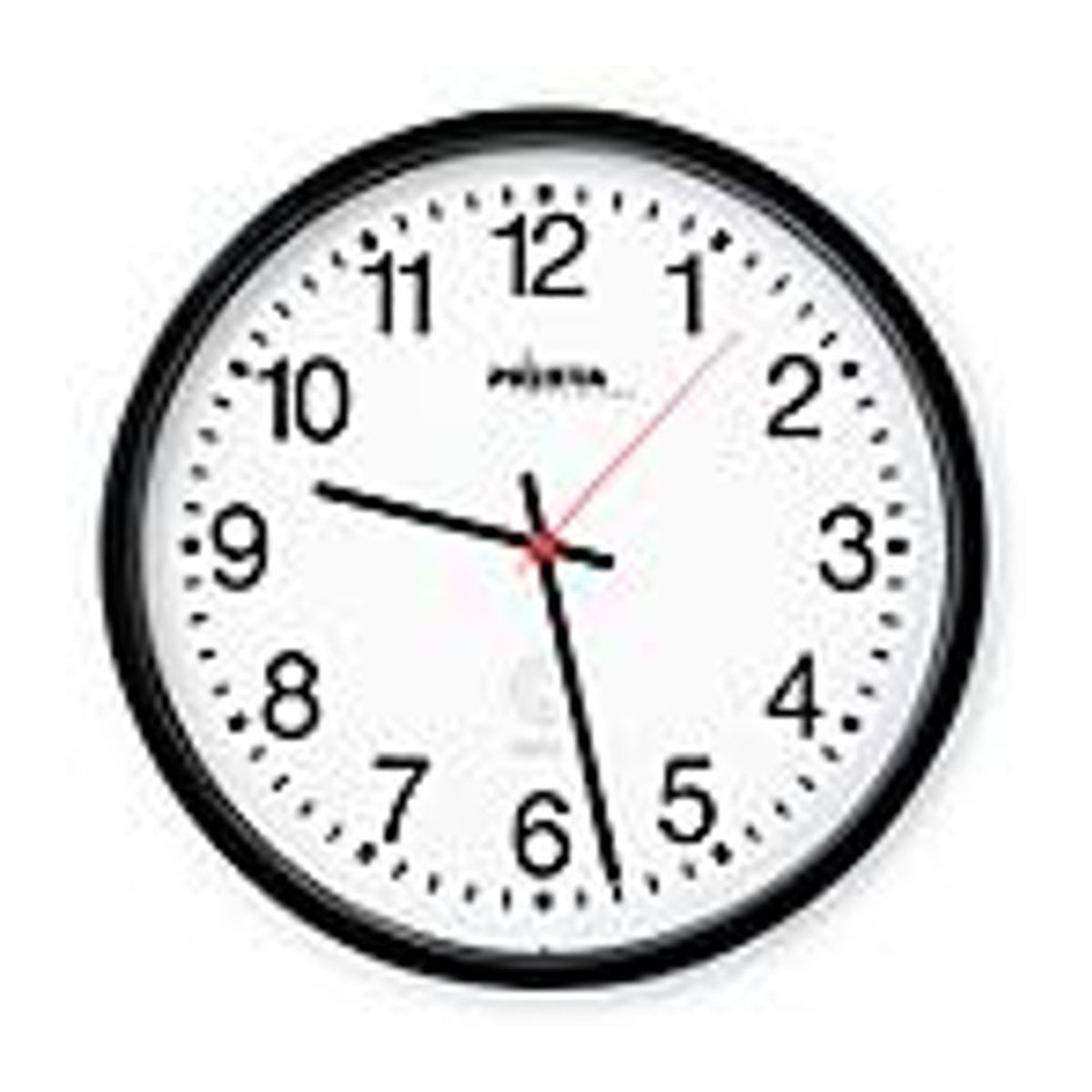 PEWETA Uhren Funkwanduhr analog in Schwarz, rund, Durchmesser: 30 cm - Bild 2