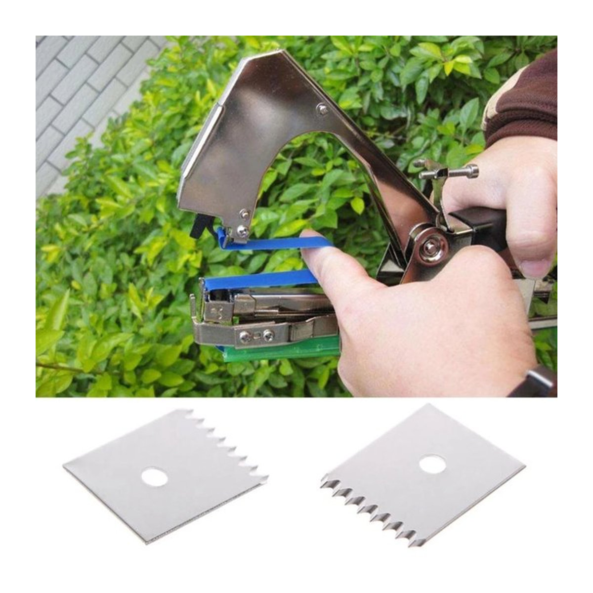 Pflanzenbindemaschine mit Klinge zum Binden von Zweigen und Stämmen im Set mit 1 oder 5 Stück - Bild 1