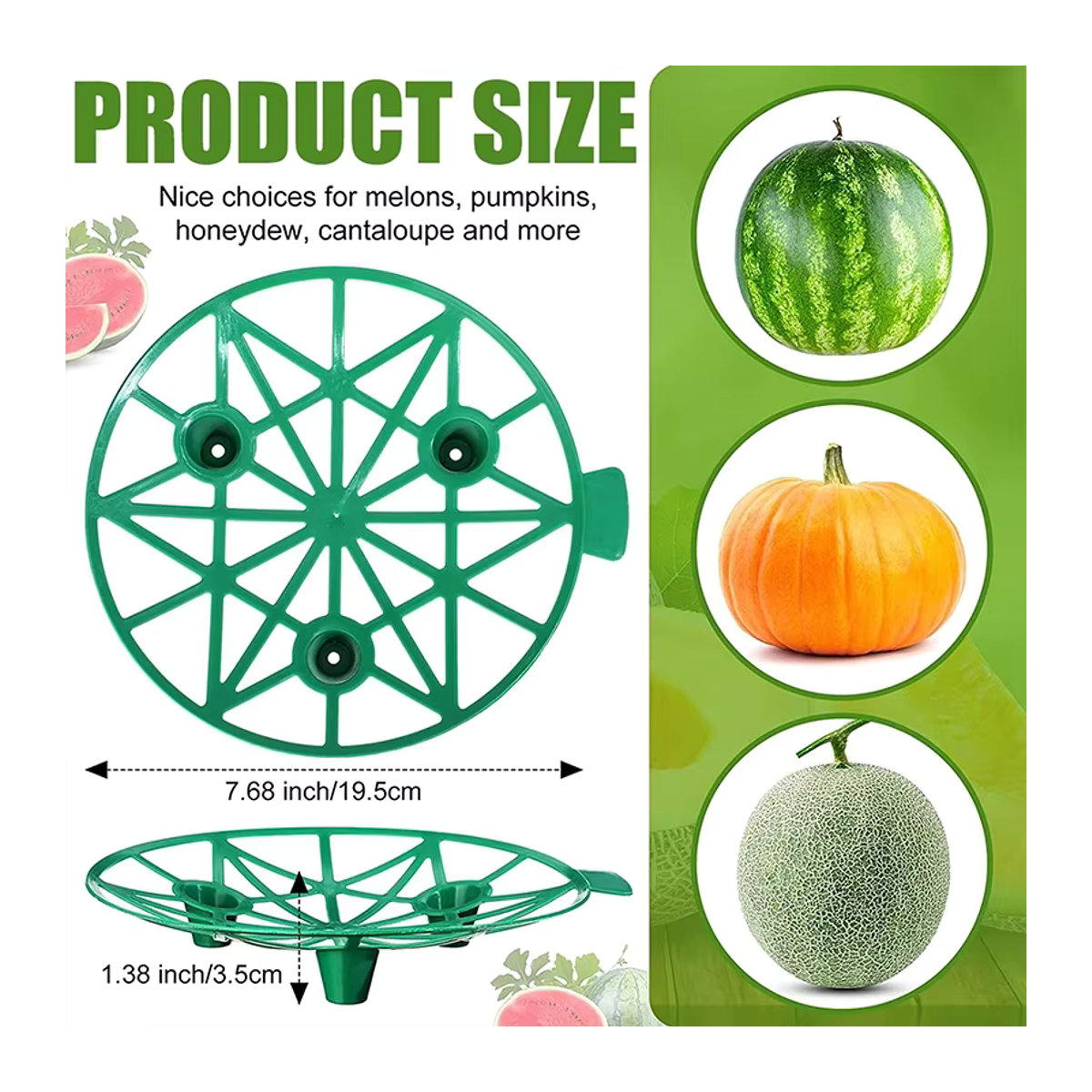 Pflanzenständer für Wassermelonen zur Unterstützung im Gewächshaus und Garten - Bild 4