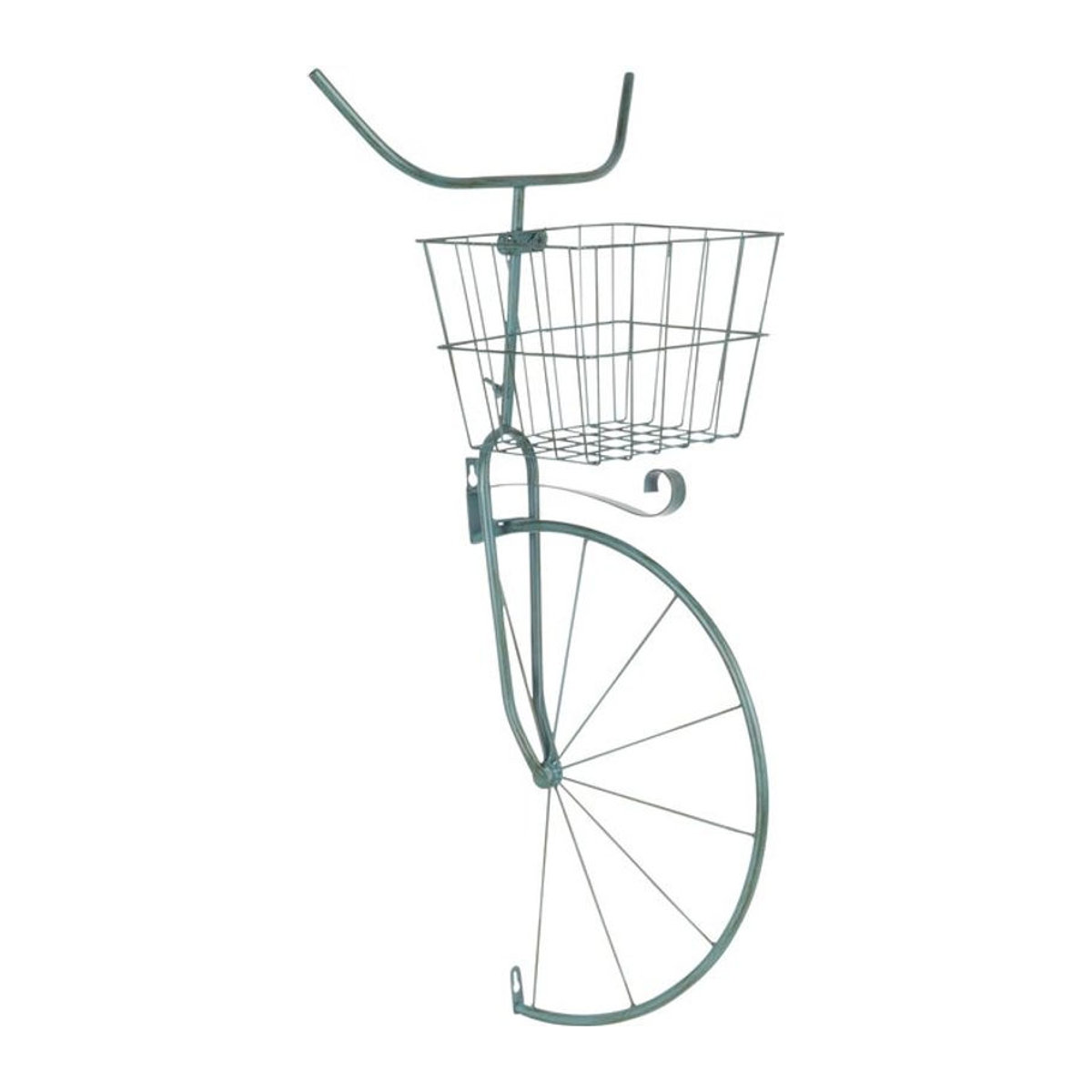 Pflanztopf Fahrrad von viva domo in Vintage-Optik aus Metall in Blau Grün oder Schwarz - Bild 1