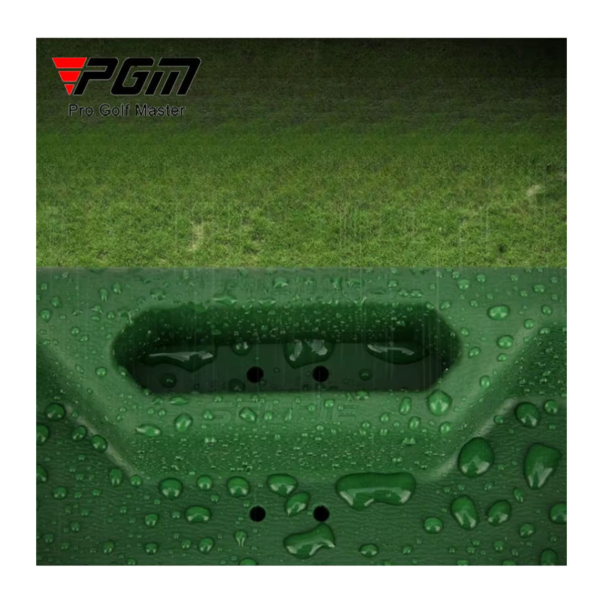PGM Golfballbox aus weichem Gummi mit Handy-Video-Halterung in Grün QK005 - Bild 3
